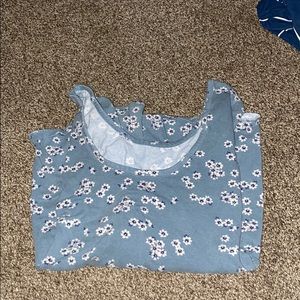 Light blue Off the shoulder